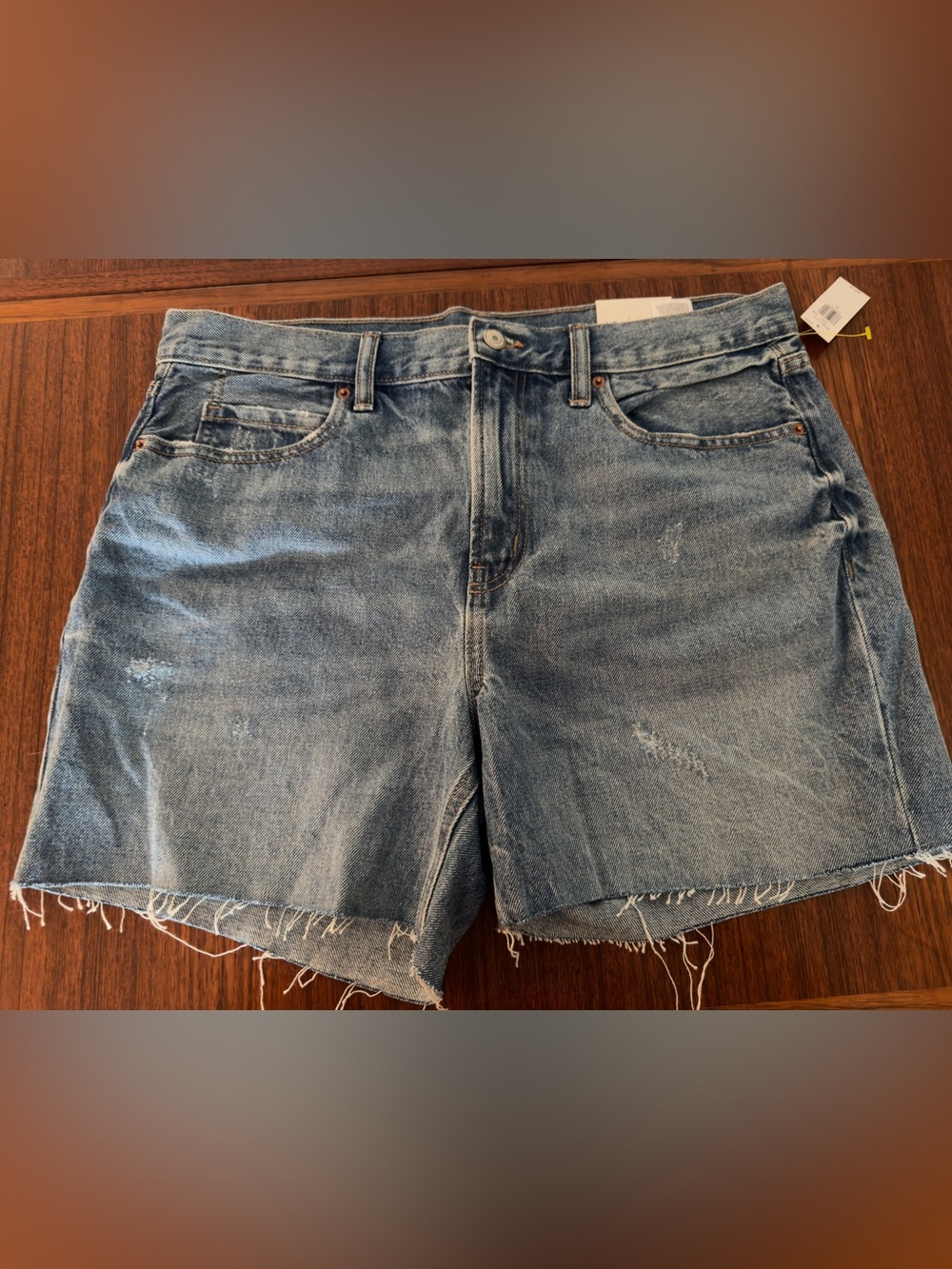 Old Navy Distressed Cutoff Denim Shorts size 12 NWT!